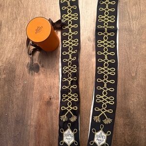 HERMES Silk Galons Et Brandebourg Twilly